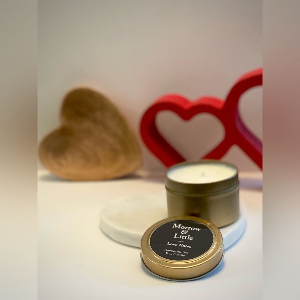Love Notes 4oz Candle in Gold Tone Tin